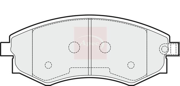Apec Brake Pads Set PAD1504 - image 2