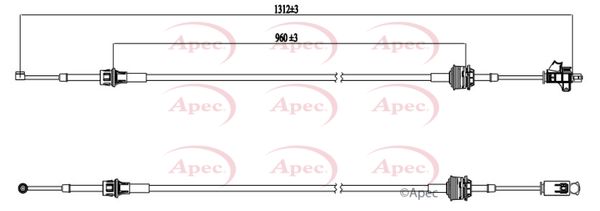 Apec Gear Change Cable CAB7017 - image 2