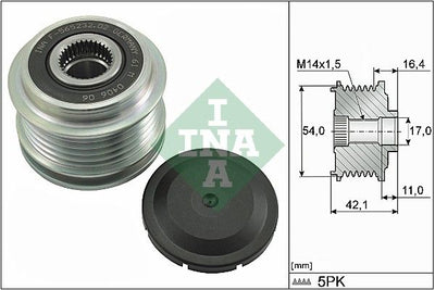 INA Overrunning Alternator Pulley 535028610