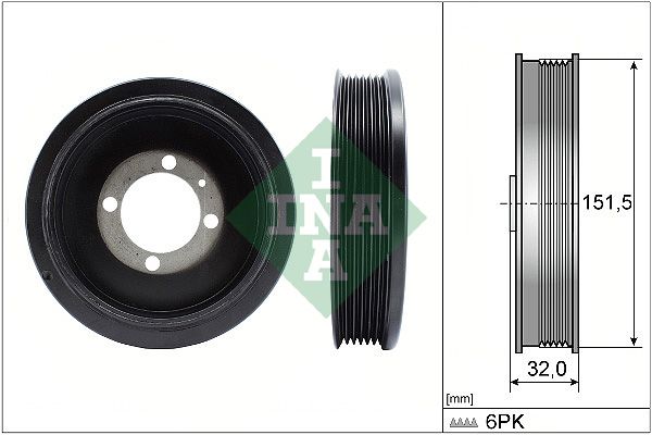 INA Crankshaft Pulley (tvd) 544012310 - image 2