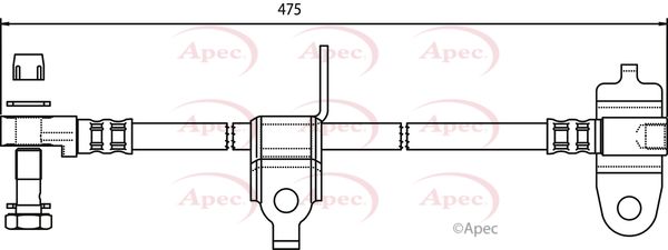 Apec Brake Hose HOS3557 - image 2