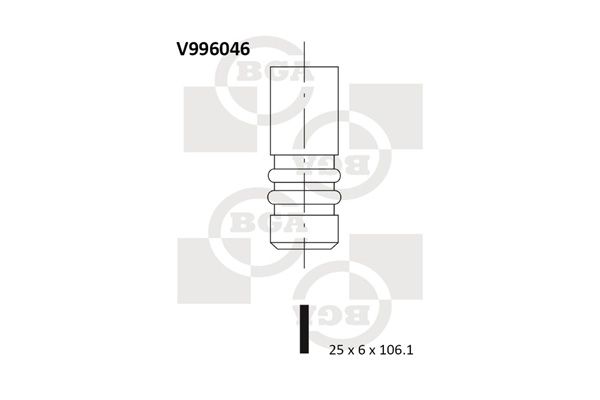 BGA Exhaust Valve V996046 - image 2