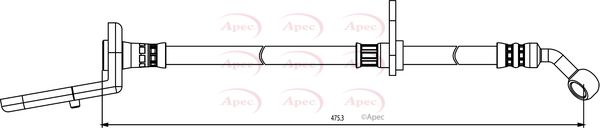 Apec Brake Hose HOS3859 - image 2