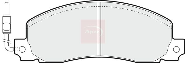 Apec Brake Pads Set PAD489 - image 2