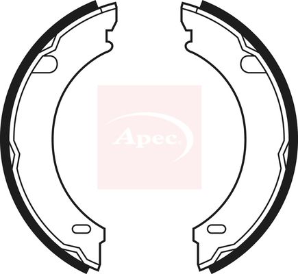 Apec Brake Shoes Set SHU548 - image 2