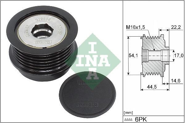 INA Overrunning Alternator Pulley 535035210 - image 2