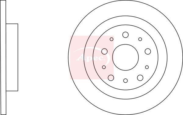 Apec Brake Disc DSK3174 - image 2