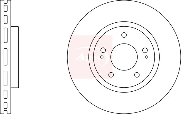 Apec Brake Disc DSK2388 - image 2