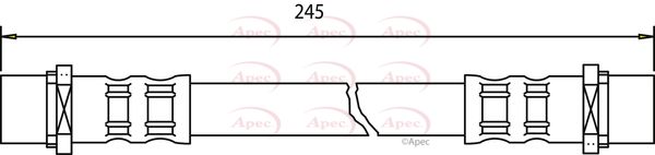 Apec Brake Hose HOS3238 - image 2