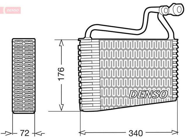 Denso Ac Evaporator DEV08002 - image 2