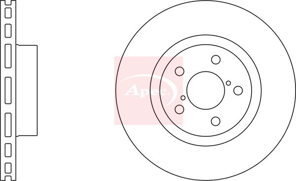 Apec Brake Disc DSK683 - image 2