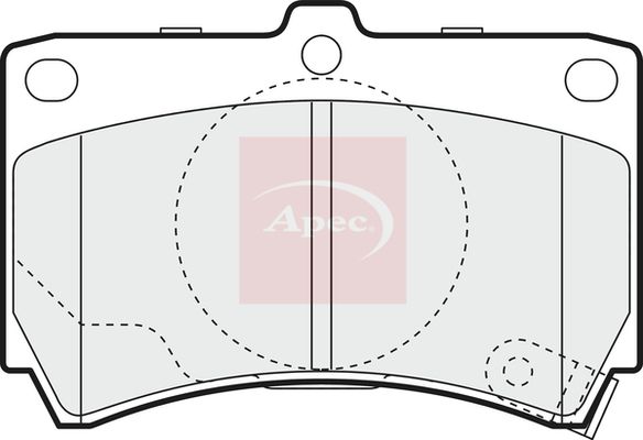 Apec Brake Pads Set PAD1073 - image 2