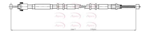 Apec Handbrake Cable CAB1089 - image 2