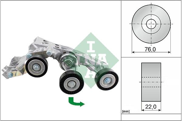 INA Drive Belt Tensioner Pulley 534033810 - image 2