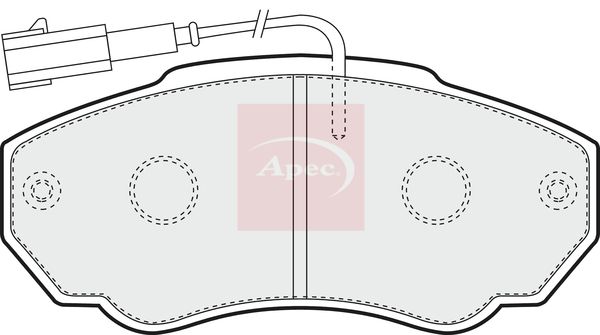 Apec Brake Pads Set PAD1239 - image 2