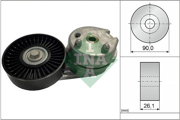 INA Drive Belt Tensioner Pulley 534066810 - image 2