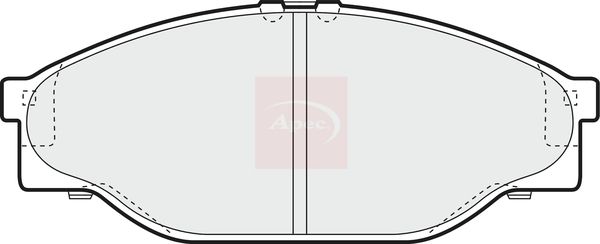 Apec Brake Pads Set PAD821 - image 2