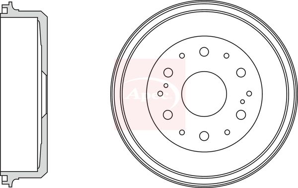 Apec Brake Drum DRM9996 - image 2