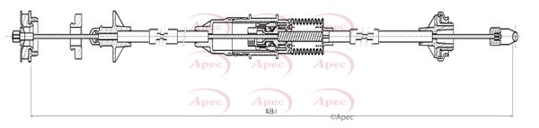 Apec Clutch Cable CAB5017 - image 2