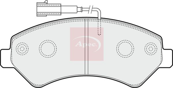 Apec Brake Pads Set PAD1575 - image 2