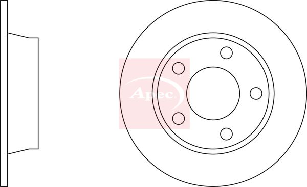 Apec Brake Disc DSK345 - image 2