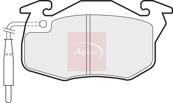 Apec Brake Pads Set PAD712 - image 2