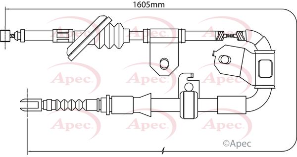 Apec Handbrake Cable CAB1433 - image 2