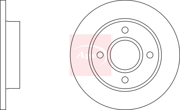 Apec Brake Disc DSK253 - image 3
