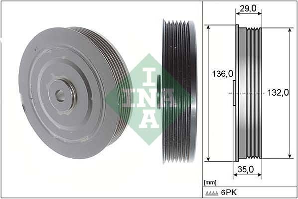INA Crankshaft Pulley (tvd) 544000910 - image 2