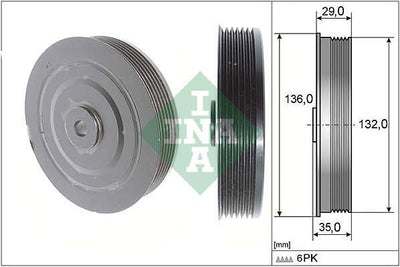 INA Crankshaft Pulley (tvd) 544000910
