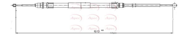 Apec Handbrake Cable CAB1580 - image 2
