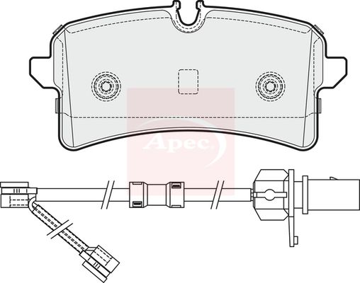 Apec Brake Pads Set PAD1939 - image 2