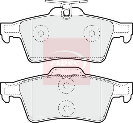 Apec Brake Pads Set PAD1448 - image 2