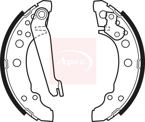Apec Brake Shoes Set SHU300 - image 2