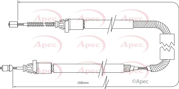 Apec Handbrake Cable CAB1367 - image 2