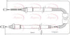 Apec Handbrake Cable CAB1367 thumbnail