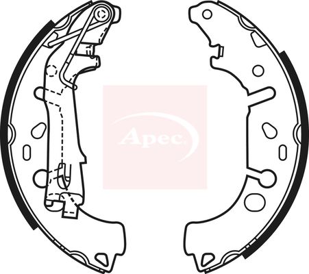 Apec Brake Shoes Set SHU698 - image 2