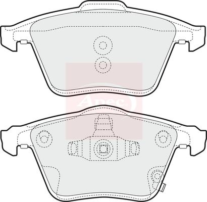 Apec Brake Pads Set PAD1587 - image 2