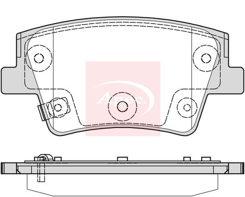 Apec Brake Pads Set PAD2387 - image 2
