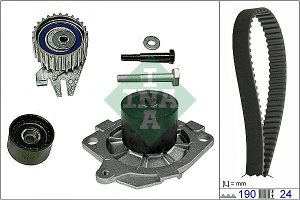 INA Timing Belt Kit & Water Pump 530062230 - image 2