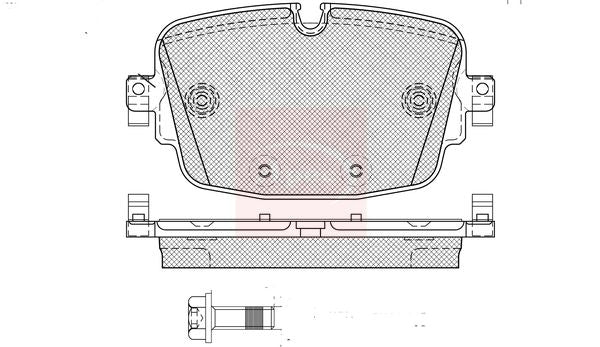 Apec Brake Pads Set PAD2616 - image 2