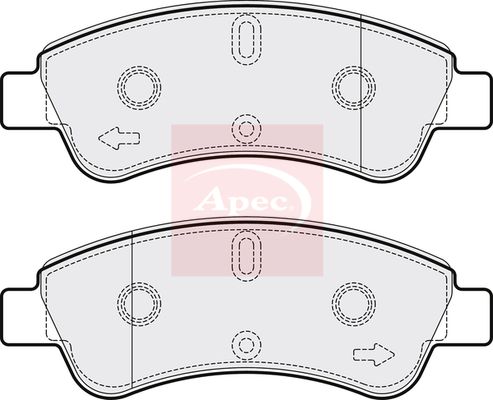 Apec Brake Pads Set PAD1269 - image 2