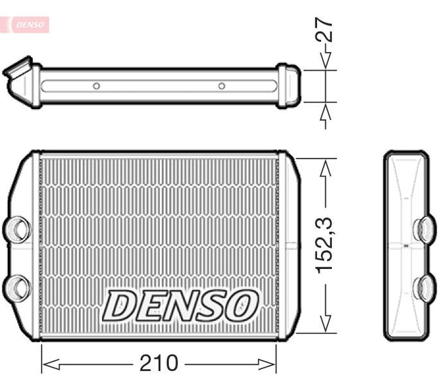 Denso Heat Exchanger DRR23022 - image 2