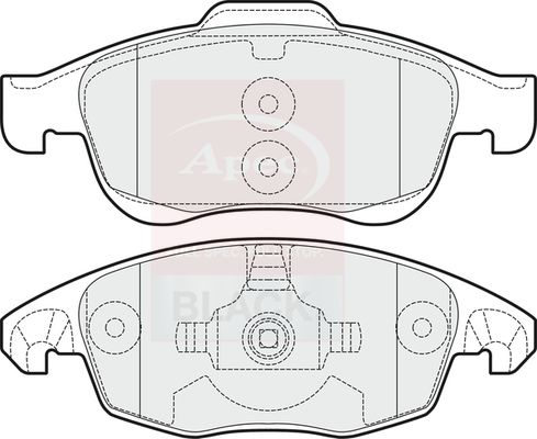 Apec Brake Pads Set PAD1525B - image 2