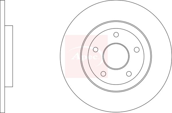 Apec Brake Disc DSK3375 - image 2