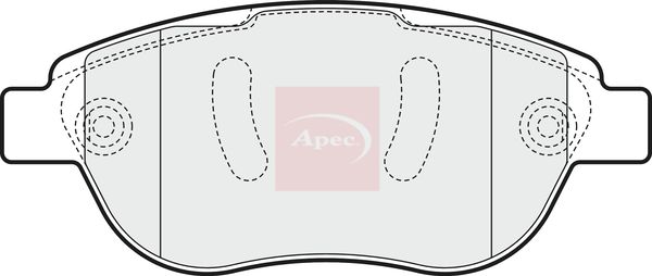 Apec Brake Pads Set PAD1547 - image 2