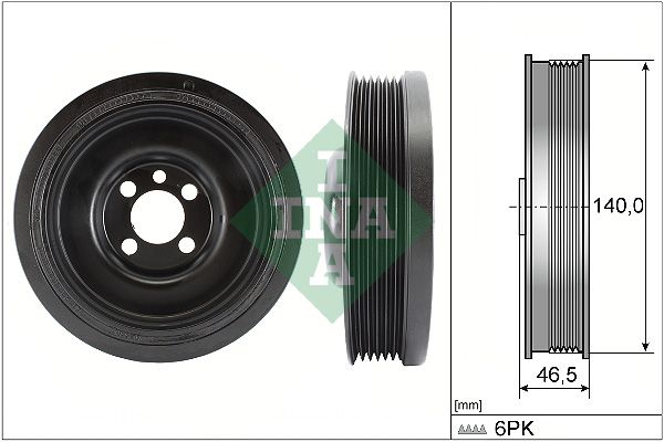 INA Crankshaft Pulley (tvd) 544013810 - image 2