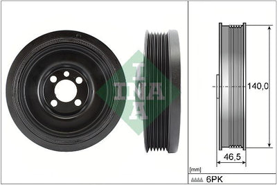 INA Crankshaft Pulley (tvd) 544013810
