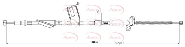 Apec Handbrake Cable CAB1485 - image 2