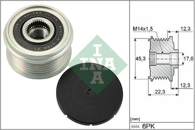 INA Overrunning Alternator Pulley 535029110